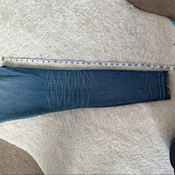 MADEWELL 9” High-Rise Skinny Jeans: Torn-Knee Edition Size 28 - Picture 7 of 11